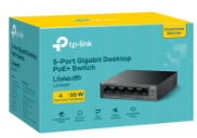 Switch TP-Link LS105GP (5 Cổng, 4 Cổng PoE+, Desktop Switch)