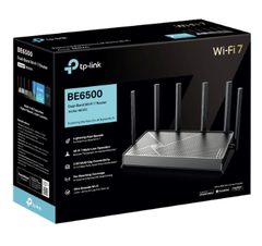 Bộ phát wifi 7 TP-Link Archer BE400 (Chuẩn BE/ 6500Mbps/ 6 Ăng-ten ngoài/ EasyMesh/ Dưới 100 User)