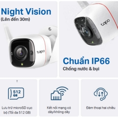 Camera Wifi TP-Link Tapo TC65 2K Ngoài Trời