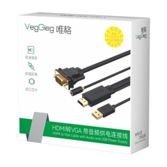 Cáp Chuyển HDMI Ra VGA (Dương) VegGieg V-Z101