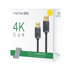Cáp DisplayPort VegGieg V-Z602 1.5m 2 Đầu Dương 1.2 Hỗ Trợ 4K