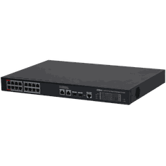 Switch 20 port với 16 port PoE All-Gigabit Layer 2 managed DH-S4220-16GT-240