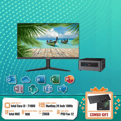 Máy Tính Văn Phòng Mini PC i3-7100U/8GB/256GB