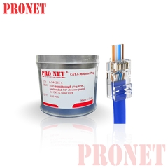 Đầu mạng RJ45 xuyên thấu Cat5e mạ Crom PRONET