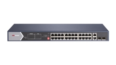 Switch mạng 24 cổng PoE, hỗ trợ HiPOE, DS-3E0528HP-E