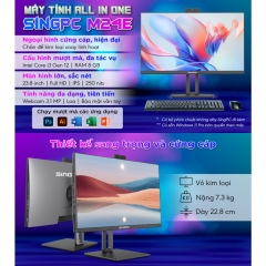 Máy Tính All In One SingPC M24Ei51282-W Core i5-12400