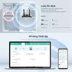 Router Wifi 4 Ruijie RG-EW300N Tốc Độ 300Mbps