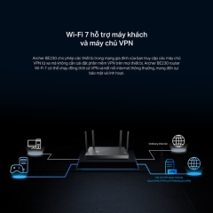 Router Wifi 7 TP-Link Archer BE230 Băng Tần Kép 3570Mbps