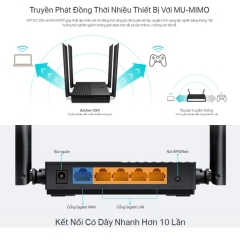Router Wifi Archer C64 AC1200 Gigabit MU-MIMO Băng Tần Kép