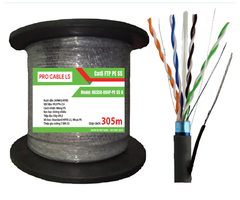 Cáp mạng PRO CABLE CAT6 FTP Outdoor PE Self-Supporting