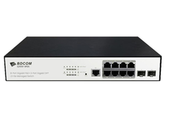 Thiết bị chuyển mạch Switch Cloud Managed PoE BDCOM S2500-8P2S-W