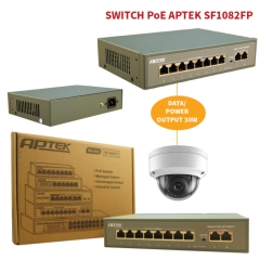 Switch POE 8 Port Aptek SF1082FP Chuyên Dụng Cho Camera