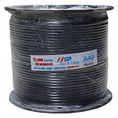 Cáp đồng trục Sino RG6 đơn lõi CCA màu đen
