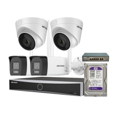 Trọn Gói Bộ 4 Camera IP Hikvision 2MP Lắp Đặt Tận Nơi TPHCM