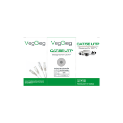 Dây Mạng Cat5e 26awg 305M VegGieg Màu Trắng