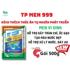 TP MEN 999 - GÂY THỨC ĂN TỰ NHIÊN CHO AO TÔM - GÓI 500G