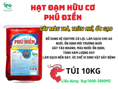 HẠT ĐẠM HỮU CƠ PHÚ ĐIỀN - GÂY MÀU TRÀ, THỨC ĂN TỰ NHIÊN CHO TÔM CUA, LÀM SẠCH ĐÁY- BAO 10KG