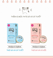 Pate gà và cá hồi cho mèo