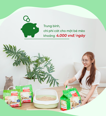 Cát vệ sinh hữu cơ vón cục khử mùi và vi trùng Cat's Best Original