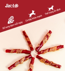 Que xoắn nhân thịt heo quấn gà