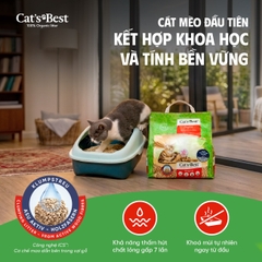 Cát vệ sinh hữu cơ vón cục khử mùi và vi trùng Cat's Best Original