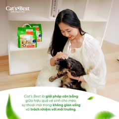 Cát vệ sinh hữu cơ vón cục khử mùi và vi trùng Cat's Best Original