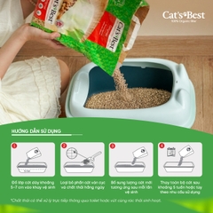 Cát vệ sinh hữu cơ vón cục khử mùi và vi trùng Cat's Best Original