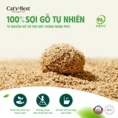 Cát vệ sinh hữu cơ vón cục siêu thấm hút và kháng khuẩn Cat's Best Sensitive