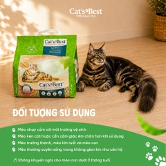 Cát vệ sinh hữu cơ vón cục siêu thấm hút và kháng khuẩn Cat's Best Sensitive