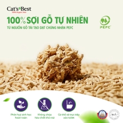 Cát vệ sinh hữu cơ vón cục cho mèo lông dài Cat’s Best Smart Pellets