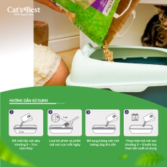 Cát vệ sinh hữu cơ vón cục cho mèo lông dài Cat’s Best Smart Pellets
