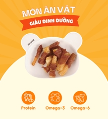 Thịt cuộn xương cá