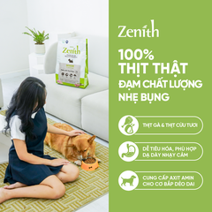 Thức ăn hạt mềm Zenith thịt gà & cừu cho chó già