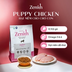 Thức ăn hạt mềm Zenith thịt gà chó con