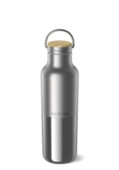 Bình Giữ Nhiệt Klean Kanteen Rise Reflect 20oz 592ml Nắp Tre Bamboo Cap Màu inox Brushed Stainless, Inox 18/8 Chính Hãng