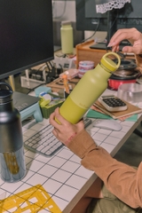 Bình Giữ Nhiệt Klean Kanteen Rise Classic 20oz 592ml Nắp Quai Arch Loop Cap, Inox 18/8 Chính Hãng