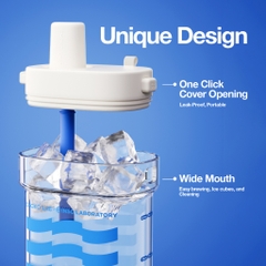 Bình Nước Nhựa Tritan Chako Lab Square Cup 780ml