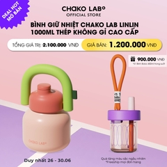 Bình Giữ Nhiệt Thời Trang Inox 316 Chako Lab Lin Lin 1000ml