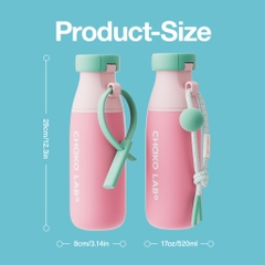Bình Giữ Nhiệt Chako Lab Milk Mate 520ml Phủ Men Sứ