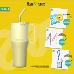 Ly Giữ Nhiệt Dung Tích Lớn Klean Kanteen Rise Tumbler 36oz 1064ml Nắp Ống Hút Flip Straw Lid, Inox 18/8 Chính Hãng