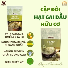 Hạt gai dầu hữu cơ Dragon Superfoods 200gr