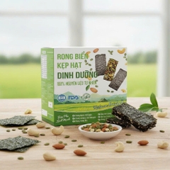 Rong biển kẹp hạt dinh dưỡng Hộp 180g (12 gói 15g)