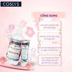 Dung dịch vệ sinh phụ nữ hương hoa hồng hữu cơ Coslys (500ml)