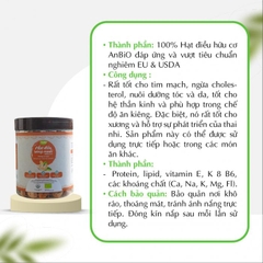 Hạt điều rang muối hữu cơ - Không vỏ lụa 300gr