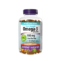 Omega 3 Triple Strength 900mg Webber Natural 120v