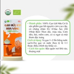 Gạo lứt hữu cơ Hoa Nắng Hộp 2kg