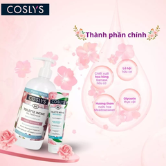 Dung dịch vệ sinh phụ nữ hương hoa hồng hữu cơ Coslys (500ml)