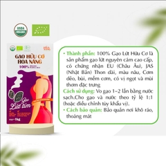 Gạo Lứt tím hữu cơ Hoa Nắng (Hộp 1Kg)