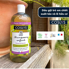 Dầu gội trẻ em chiết xuất táo và lê hữu cơ Coslys (500ml)
