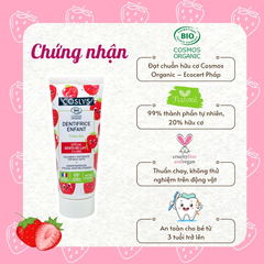 Kem đánh răng trẻ em cho răng sữa hữu cơ Coslys (50ml)